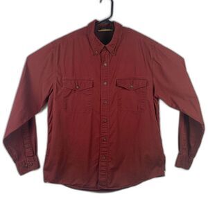 Royal Robins Button Down Shirt Men's Large Maroon RN 54226 CA 14980